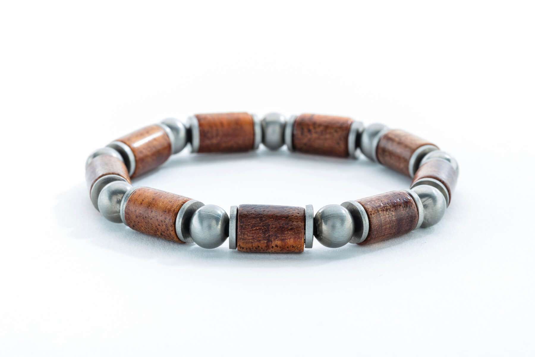 Handmade Wooden Bracelet - Beaded by Davin & Kesler