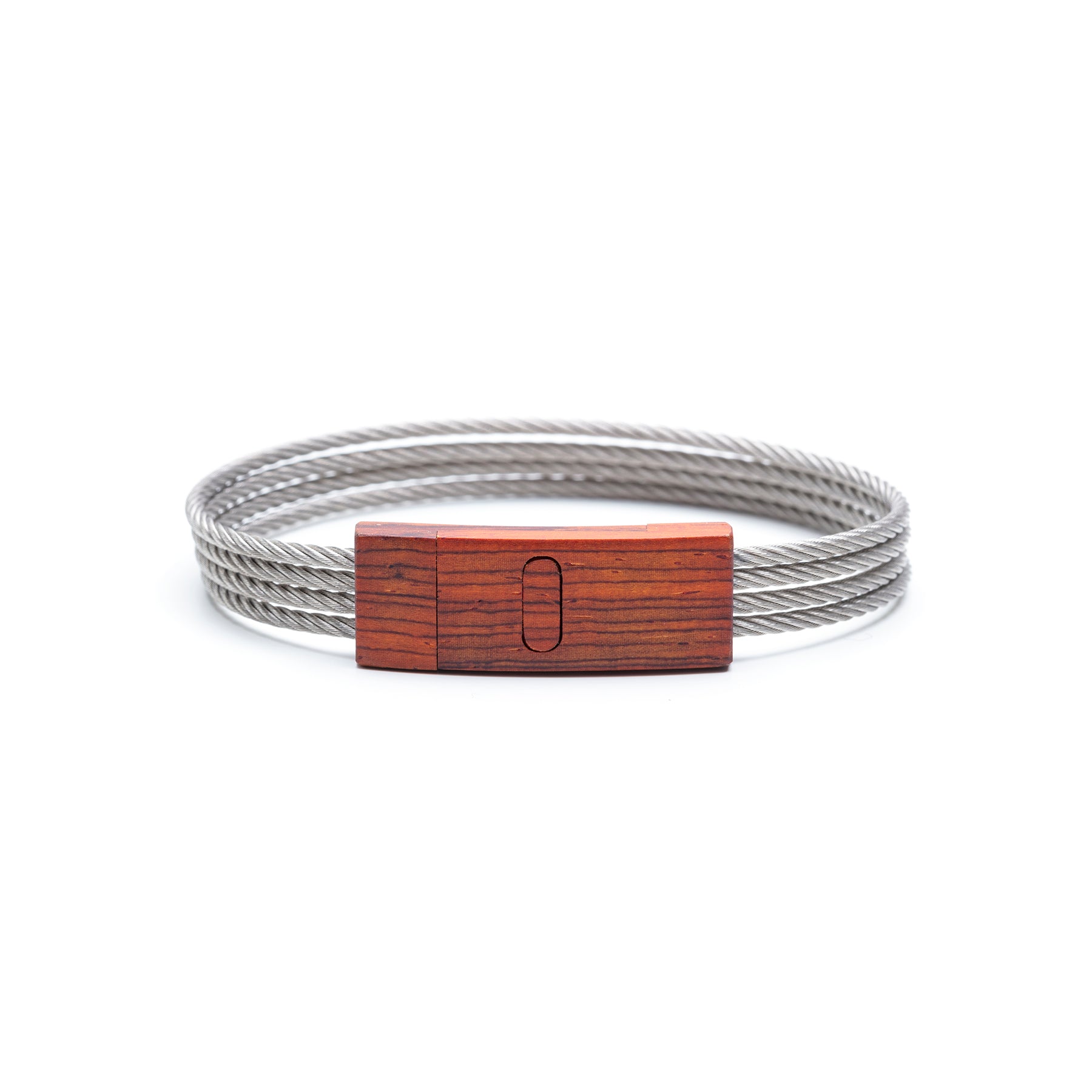Bracelet - Wooden Clasp with Stainless Steel Band - Davin & Kesler