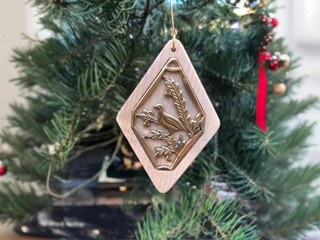 Christmas ornament partridge in a pear tree maple